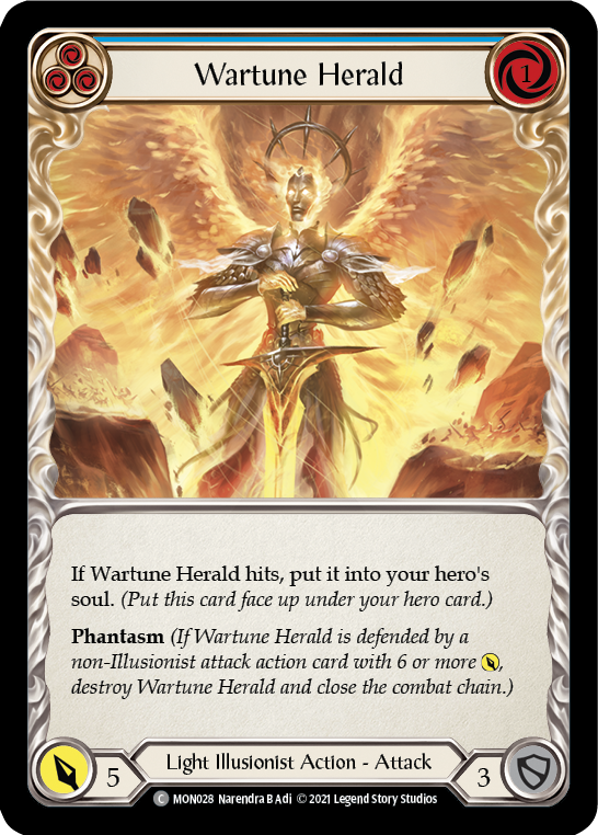 Wartune Herald (Blue) [MON028] (Monarch)  1st Edition Normal