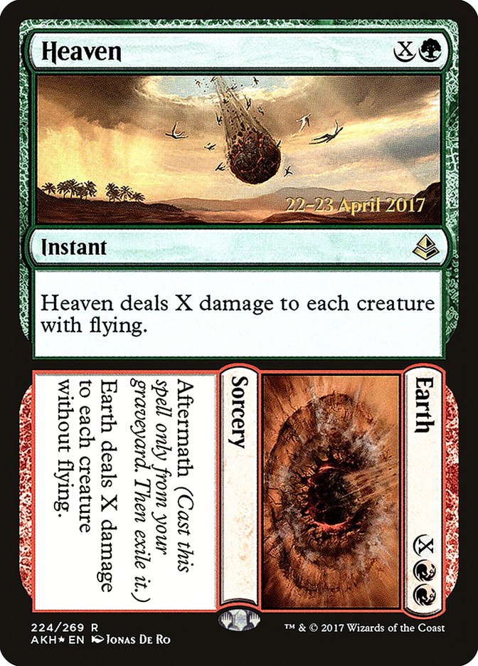 Heaven // Earth (Prerelease Promo) [Amonkhet Prerelease Promos]