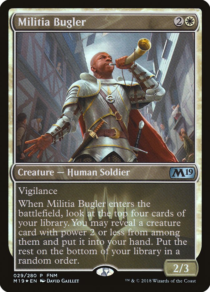 Militia Bugler [Core Set 2019 Promos]