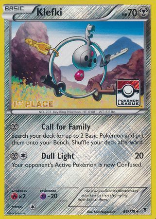 Klefki (66/119) (League Promo 1st Place) [XY: Phantom Forces]