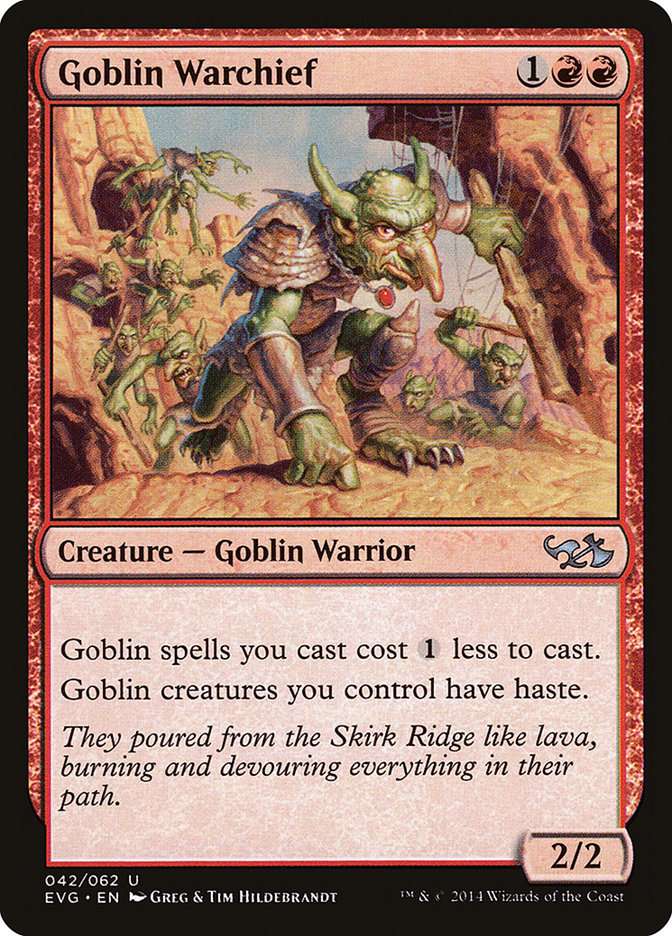 Goblin Warchief (Elves vs. Goblins) [Duel Decks Anthology]