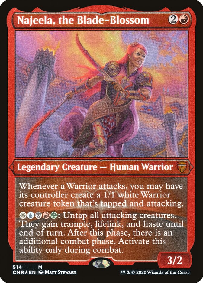 Najeela, the Blade-Blossom (Foil Etched) [Commander Legends]