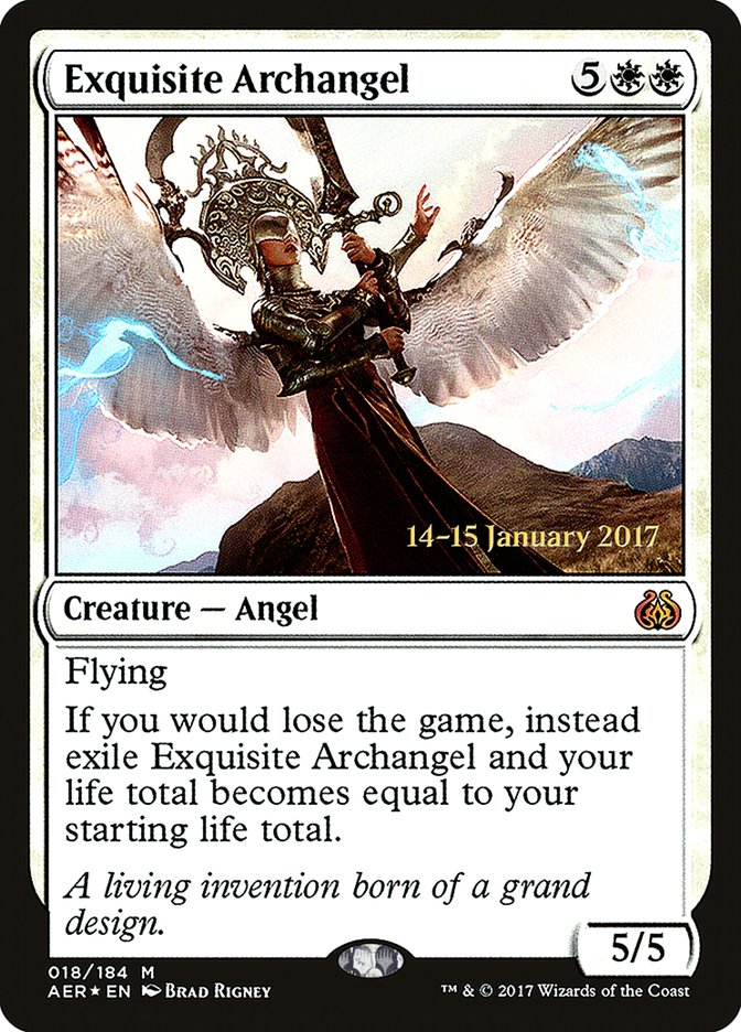 Exquisite Archangel (Prerelease Promo) [Aether Revolt Prerelease Promos]