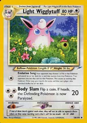 Light Wigglytuff (54/105) [Neo Destiny Unlimited]