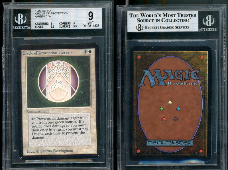 Circle of Protection: Green BGS 9Q++ (DMG on case) [Limited Edition Alpha]