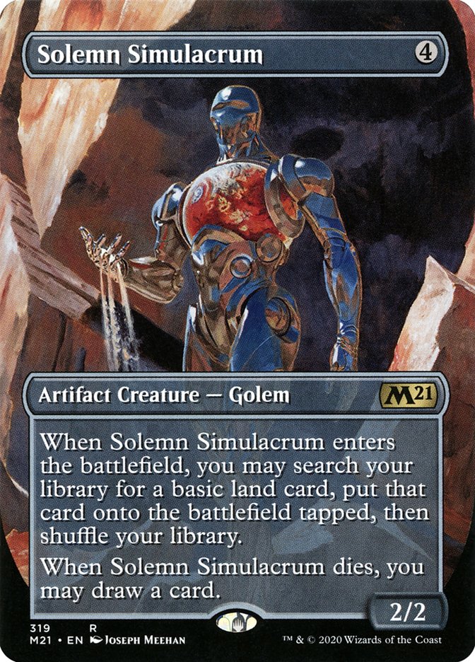 Solemn Simulacrum (Alternate Art) [Core Set 2021]