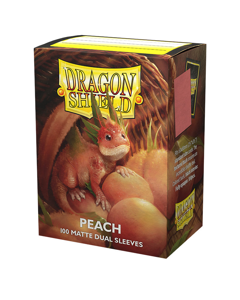 Dragon Shield: Dual Matte Sleeves (100) - Peach Piip forside