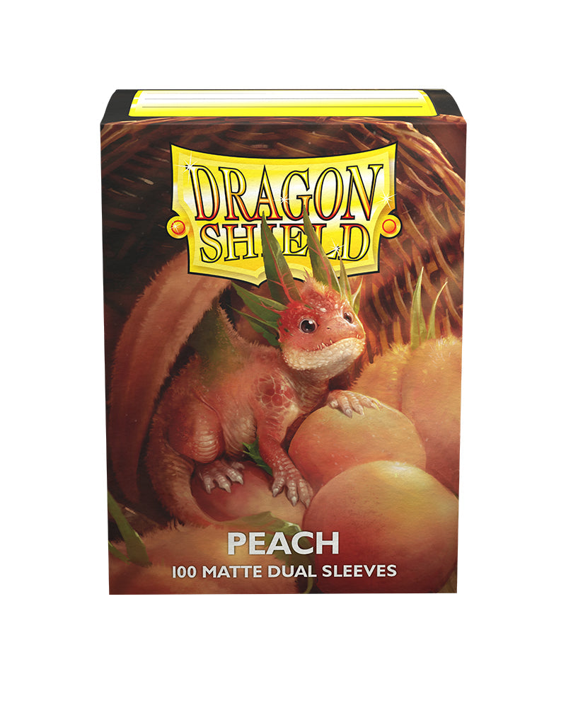 Dragon Shield: Dual Matte Sleeves (100) - Peach Piip forside