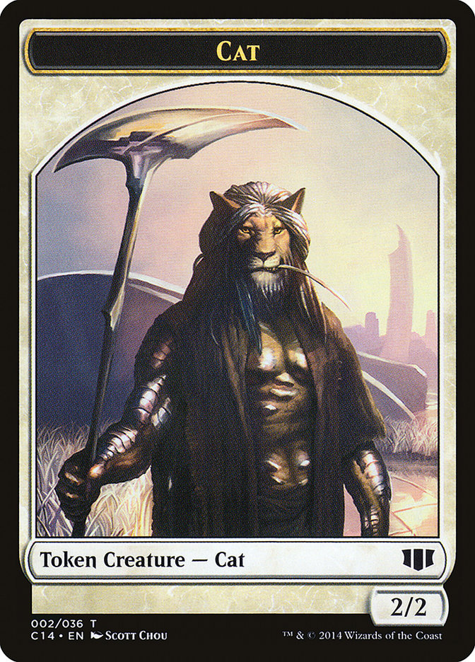 Angel // Cat Double-sided Token [Commander 2014 Tokens]