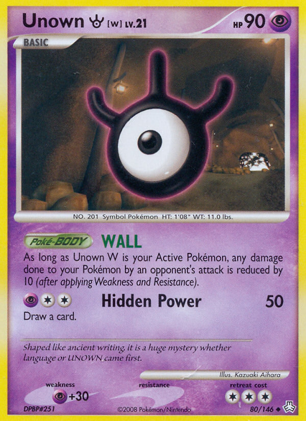 Unown A Diamond & Pearl, Pokémon