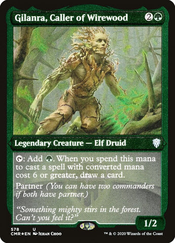 Gilanra, Caller of Wirewood (Foil Etched) [Commander Legends]