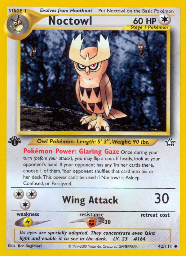 Noctowl (42/111) [Neo Genesis 1st Edition]