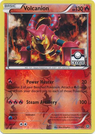 Volcanion (25/114) (League Promo) [XY: Steam Siege]