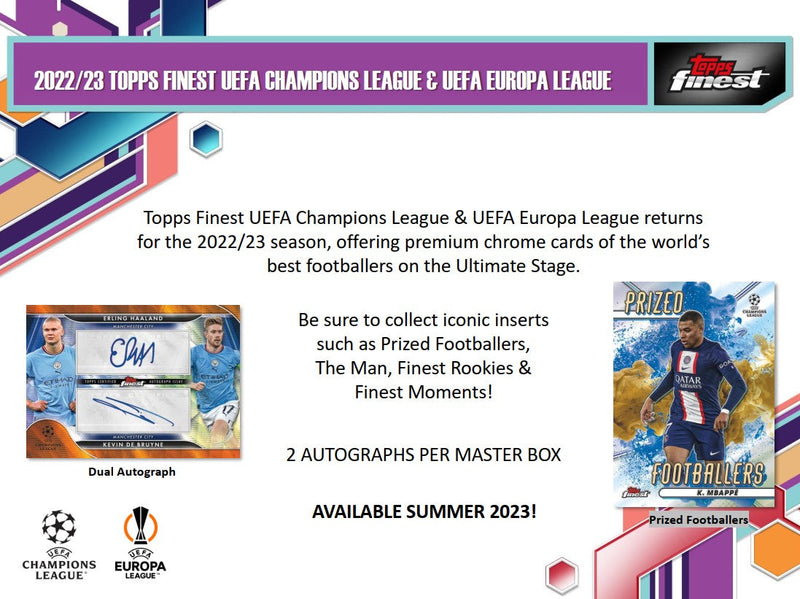 Fodboldkort Topps Finest UEFA Champions League 2022/2023 - Hobby Box