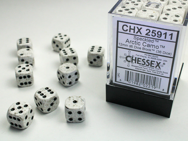 Speckled – 12mm d6 Arctic Camo™ Dice Block