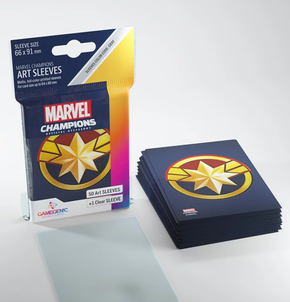 Gamegenic: Marvel Champions Art Sleeves - Captain Marvel (50)