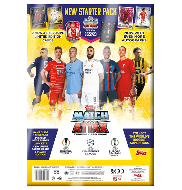 Soccer Cards: Topps Match Attax 2022/23 Starter Pack