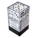 Opaque – 16mm d6 White w/black Dice Block
