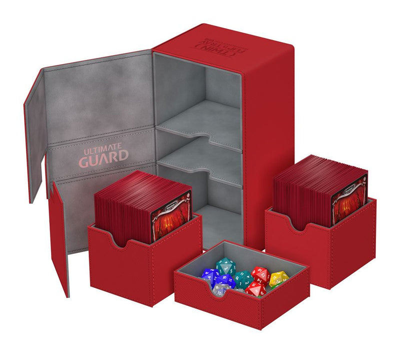 Ultimate Guard Twin Flip´n´Tray Red Deck Case 200+ Standard XenoSkin